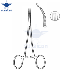 Pinzas Micro Halsted de 12.5 cm (5 Pulgadas), Curvas, Extra Delicadas, de Acero Inoxidable Premium, Hemostáticas, para Microcirugía Plástica - Product Image 2