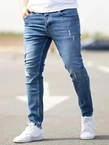 Jeans en denim classiques pour hommes, très demandés, confortables, style vintage moderne, tissu résistant pour l'hiver - Product Image 5