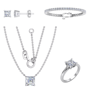 Boucles d'oreilles clous classiques en or massif 18 carats avec diamants de laboratoire 1 carat (paire) pour femme - Bijoux cadeau pour anniversaire de mariage - Product Image 3