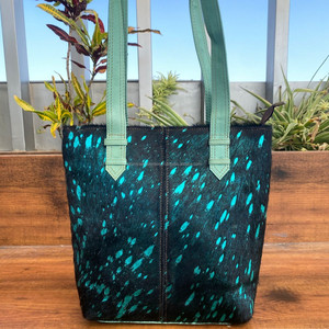 Brand New Designer Luxury Hair on Metallic Recycled Leather Women's Tote Bag Manufacturer Fashionable Colorful Leather <b>Handbags</b> - Product Image 3