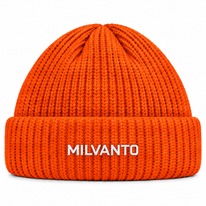 Camel Custom Logo Cuffed Rib Knit Beanie <b>Hat</b> Embroidered <b>Winter</b> Knitted Beanie Cap for <b>Men</b> Women Streetwear Beanies - Product Image 4