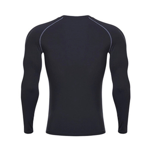 Wholesale Premium Regular Sleeve <b>Compression</b> <b>Shirts</b> <b>for</b> <b>Men</b> Front Breathable Spandex/Polyester Gym Running Clothes Made Pakistan - Product Image 2