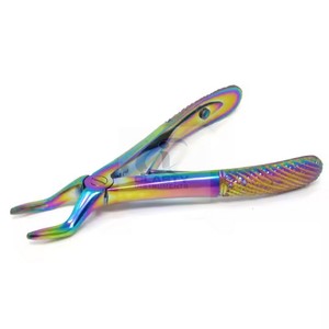 เครื่องมือถอนฟันสแตนเลสสตีลเกรด I รุ่น Rainbow คีมถอนฟันแบบแมนนวลสำหรับผู้ใหญ่และเด็ก OEM - Product Image 6