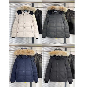Men's Autumn <b>Winter</b> Casual Hooded Cotton Down <b>Coat</b> with Zipper Outdoor Windproof Jacket Standard <b>Thickness</b> Warm Puffer <b>Coat</b> - Product Image 2