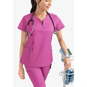 Ensemble de blouses médicales tissées sur mesure de haute qualité pour femmes, respirant, pour usage hospitalier, uniformes chirurgicaux d'infirmières avec détection d'aiguilles - Product Image 5