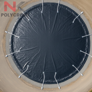 Bâche de couverture de fosse à fumier sur mesure pour le contrôle des odeurs et des gaz, bâche de fosse à fumier robuste pour le stockage des déchets d'élevage - Product Image 3