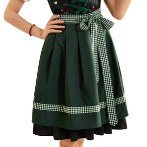 Dernier style, design personnalisé, Dirndl bavarois traditionnel pour femme, motif uni, longueur midi, streetwear numérique, taille naturelle, léger - Product Image 2