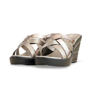 Zapatilla deportiva formal gris para mujer PU0491 - Product Image 3