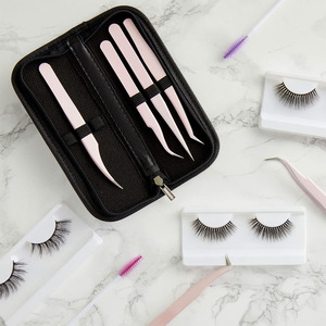 Pinces à cils de haute précision pour cils classiques, volume et méga volume, pinces à cils antistatiques à pointe fine - Product Image 3