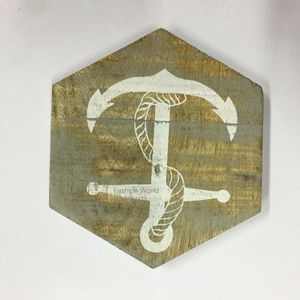 Posavasos de nogal de madera de grado alimenticio de material de haya natural para bebidas posavasos hechos a mano de aspecto antiguo ecológico - Product Image 2