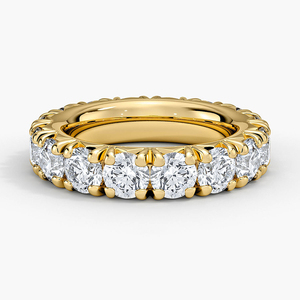Anillo de Diamantes de Corte Redondo con Garras Compartidas de Eternidad Completa LR - Product Image 2