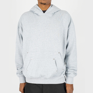 Factory Price custom zip up hoodies with rib knit hem hoodie construction for apparel suppliers - Product Image 4