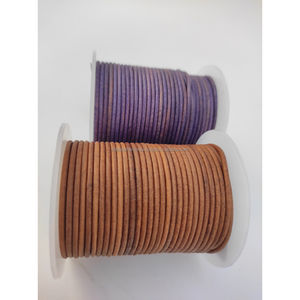 2mm Handmade <b>Leather</b> <b>Cord</b> Various Sizes 2mm 3mm Jewelry Making Flat Shape Clasp Various Sizes-2mm 3mm Jewelry Findings - Product Image 2