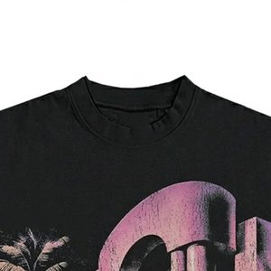 Nuevas camisetas personalizadas con logo DTG para hombre, rojas, de alta calidad, para moda urbana de verano, transpirables, para usar como ropa exterior, con cuello redondo. - Product Image 4