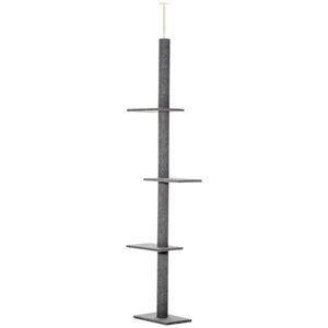 Lussuoso Tiragraffi Grande per Gatti in Legno Massello, Moderno e di Stile Contemporaneo, con Cuccia Interna per Gatti, Ideale per Arrampicarsi e Giocare - Product Image 1