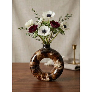 Vase en céramique moderne en gros, pot à fleurs abstrait en forme de visage humain et vase en céramique nordique pour herbe de la pampa, vase en céramique en forme de visage - Product Image 4