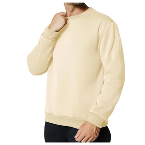 Custom Heavyweight Sweatshirt Men Blank Fleece Pullover <b>Crewneck</b> Loose Fit Streetwear Plain Gym <b>Sweaters</b> - Product Image 4