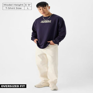 T-shirt personnalisé de haute qualité pour hommes à col rond de grande taille 100% coton de luxe épais à épaules tombantes T-Shirt vierge pour hommes - Product Image 1