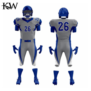 ชุดยูนิฟอร์มอเมริกันฟุตบอลแบบกำหนดเองสำหรับ OEM เสื้อและกางเกง ผ้าโพลีเอสเตอร์ระบายอากาศ แห้งเร็ว แบบซับลิเมชั่น สำหรับทีมกีฬา เด็กและผู้ใหญ่ - Product Image 1