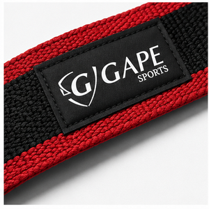 GAPE SPORTS Bandes de maintien pour poignets en nylon, fermeture Velcro réglable, rouge et noir, soutien pour la musculation, unisexe, prix abordable, OEM personnalisé - Product Image 6