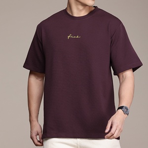 Camiseta de Hombre de Alta Calidad, Nueva, de Manga Corta, Cuello Redondo, Transpirable, Tejida, Personalizada con Serigrafía, Venta al Por Mayor, 100% Algodón - Product Image 5