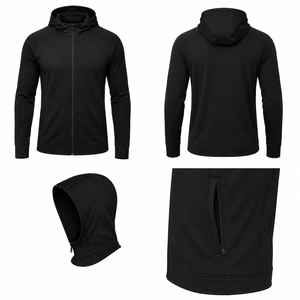 Chaqueta Deportiva con Cierre Completo, Cuello Alto, Chaqueta de Entrenamiento, para Correr, Fitness, Poliéster y Elastano, Logotipo Personalizado, Ropa Deportiva de Fábrica - Product Image 4