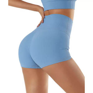 Summer Quick Dry Woman's Yoga Shorts Sports Fitness 2 In 1 <b>Running</b> Workout Double Layer Sports Shorts - Product Image 2