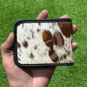 Cartera de Cuero Genuino de Vaca de Lujo para Hombre, Delgada, Organizador de Dinero de Bolsillo, Hecha a Mano con Estilo Rústico Premium - Product Image 1