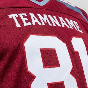Camiseta de Fútbol Americano Roja de Los Ángeles, Cuello en V, Manga Corta, Transpirable, de Poliéster, Ajuste Atlético para Hombre - Product Image 6