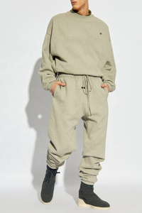 Mens Chất Lượng Cao Cotton Pha Trộn Áo Ô Liu Màu Xanh Lá Cây O Cổ Dệt Kim Thoải Mái Phù Hợp Với Chống Thu Nhỏ Chống Nhăn Phong Cách Giản Dị Thoải Mái - Product Image 2