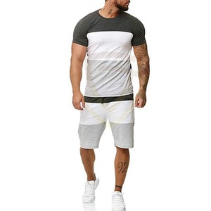Men's Summer Streetwear Loose Fit T-Shirt and Shorts Lightweight Breathable Cotton T-Shirt and Shorts Set - Product Image 1