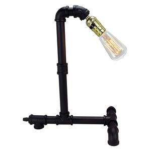 Lampe de bureau de style industriel en tuyau - Product Image 4