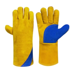 Gants de soudage en cuir de vachette pleine fleur résistants à la chaleur, conception anti-feu, sécurité industrielle, anti-vibrations, durabilité accrue - Product Image 6