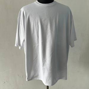 T-shirt à manches courtes pour homme, noir et blanc, 100% coton, poids lourd 180g, col rond, coupe classique, imprimé, style streetwear, jersey - Product Image 5