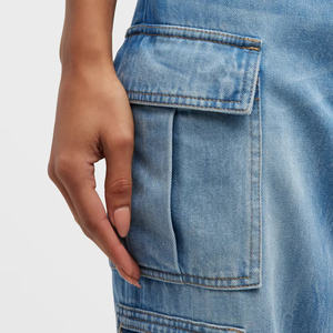 Jeans Cargo Casuales para Mujer con Logotipo Personalizado, Múltiples Bolsillos, Alta Calidad, Precio Económico, Duraderos, Transpirables, Antiarrugas, Primavera - Product Image 5