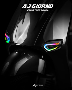 ไฟเลี้ยวหน้ามอเตอร์ไซค์ AJ LIGHT DESIGN Giorno อัพเกรดไฟเลี้ยว LED RGB 2 เลนส์ สำหรับติดตั้งเพิ่มเติม - Product Image 6