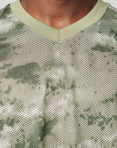 Maillot de football américain personnalisé à manches longues, col en V, surdimensionné, en maille sublimée camouflage, style streetwear, réfléchissant, vente en gros - Product Image 5