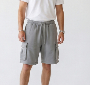 Pantalones Cortos Deportivos Holgados para Hombre, Casuales, 100% Algodón, Felpa, Personalizados, para Correr, Gimnasio, Fitness - Product Image 6