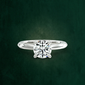 Anillo de Oro Sólido de 18K con Corte Brillante Redondo, Engaste de Catedral, Claridad VVS1, Personalizado, Precio de Fábrica OEM B2B - Product Image 3