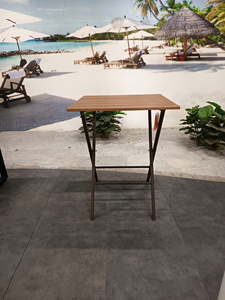 Lumetal Modern Outdoor <b>Folding</b> <b>Coffee</b> <b>Table</b> Set Iron Frame PS Slat Durable Comfortable Convertible Extendable Easy Assembly 1 - Product Image 3