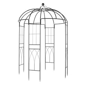 Gazebo in Ferro Battuto Nero 207x207x270cm per Cortile - Product Image 5