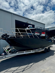 Bateau à <span class=keywords><strong>moteur</strong></span> rapide en aluminium de 2,65 m pour la pêche hardcore et les loisirs en famille, équipé d'un hard-top et d'un accès double à l'arrière avec <span class=keywords><strong>porte</strong></span> latérale - Product Image 1