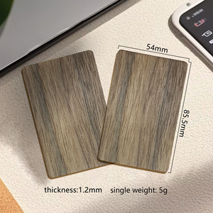 Nfc व्यापार कार्ड बनाया अखरोट लकड़ी होटल अनुकूलन छोटी मात्रा में सतह उत्कीर्णन यूव प्रिंटिंग - Product Image 4