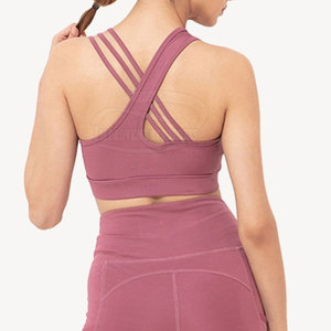 Fabriqué au Pakistan femmes soutien-gorge de sport vêtements actifs femmes soutien-gorge de sport couleur unie femmes soutien-gorge de sport - Product Image 4