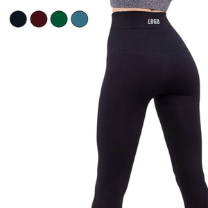 Pantalon de yoga respirant, désodorisant, taille haute, couleur unie, avec thermostat intelligent, en graphène, taille élastique, noir, antibactérien - Product Image 1