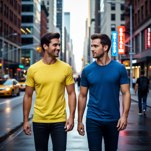 Camiseta Casual Premium para Hombre, 100% Algodón, 210 g/m², Cuello Redondo, Estampado, de Alta Calidad, Ecológica, de Secado Rápido y Transpirable, para Verano - Product Image 1