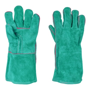 Gants de travail en cuir croûte de haute qualité, structure tricotée confortable, excellente protection des mains pour le soudage et le barbecue - Product Image 6