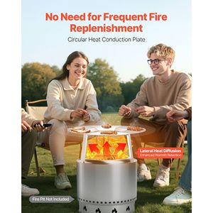 Deflettore di Calore per Braciere Solo Stove Ranger, 20 Pollici, in Acciaio Inox 304 per Bruciatura a Legna, Diffusore di Calore per Combustione Ottimale - Product Image 2