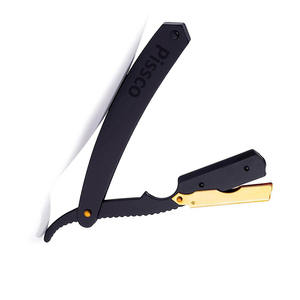 Navaja de Afeitar Recta de Acero Inoxidable, Plegable, con Filo Recto, Navaja de Barbero, con Logotipo Personalizado - Product Image 4