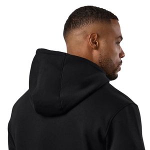 Sweat-shirt à capuche noir pour homme, pull décontracté en polaire, manches longues, vêtements de sport, mode hiver - Product Image 4